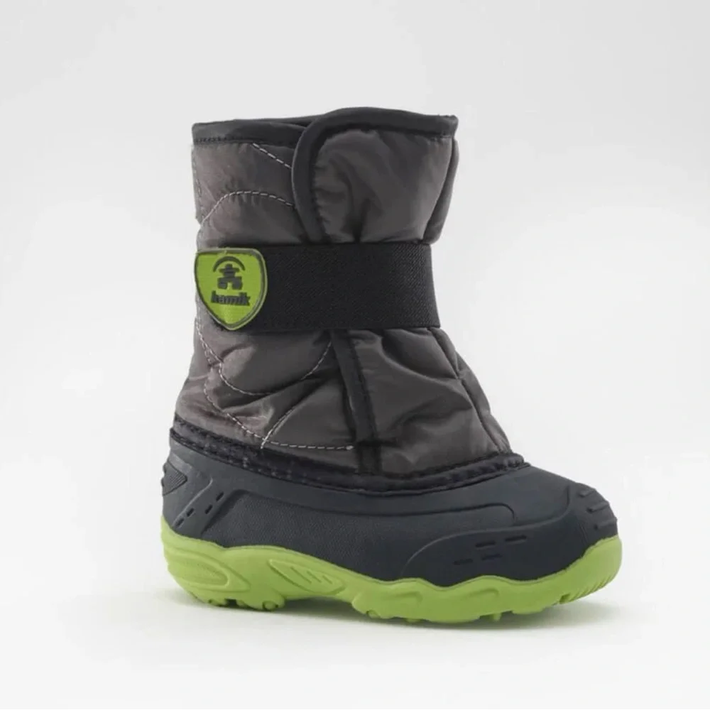 Kamik Snowbug 5 Kids Boots - Black and Green Size 6 Toddler